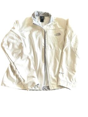 The North Face Apex Fleece Lined Soft Shell Jacket Womens Large White